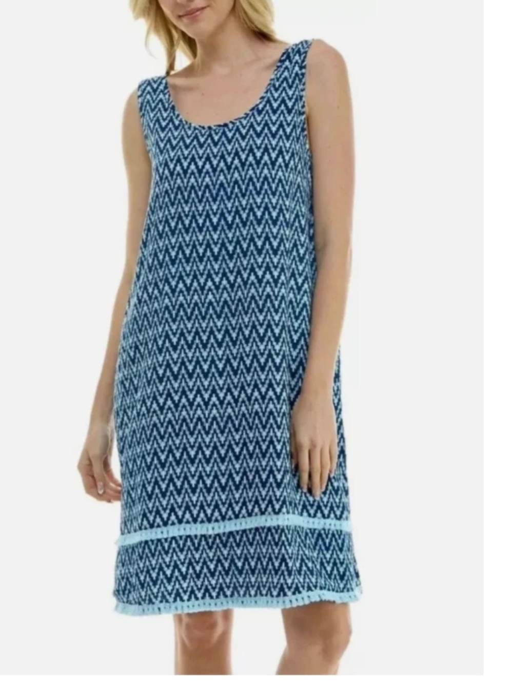 Roudelain Slash Geo pattern sleep dress